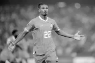  ?? AP ?? Ivory Coast’s Sebastien Haller celebrates after scoring the opening goal during the African Cup of Nations semifinal football match against DR Congo, at the Olympic Stadium of Ebimpe in Abidjan, Ivory Coast, on Wednesday