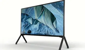  ??  ?? The Sony Z9G will boast four times as many pixels as a 4K TV and 16 times the resolution of Full HD - the catch is there won’t be any native 8K content to watch on it. .