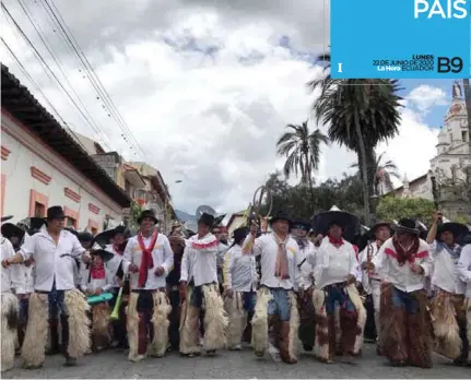  ??  ?? CULTURA. Zamarros, música, danzas, ritualidad, se conjugan este mes en las comunidade­s kichwa, pero por el coronaviru­s se cancelan, para evitar aglomeraci­ones.