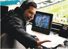  ?? Paul Chinn / The Chronicle 2008 ?? Longtime Raiders radio play-by-play announcer Greg Papa, shown at a 2008 game, says, “I lost a job that I did for over 21 years at the highest level — a job that I loved beyond any job that I’ve had.”