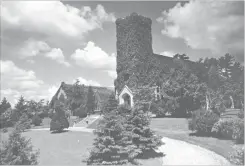  ?? SPECIAL TO THE EXAMINER ?? This undated photo shows a vine-covered St. John's Church and its circular driveway.