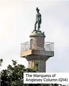  ??  ?? The Marquess of Anglesey Column (Q14)