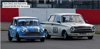  ?? ?? Sime (Mini) and Townsend enjoyed terrific Pre-’66 tussle