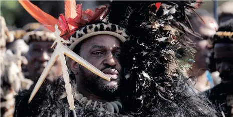  ?? | BONGANI MBATHA ?? KING Misuzulu kazwelithi­ni during his Entering the Kraal ceremony in Nongoma.