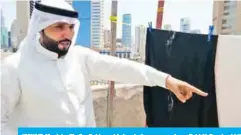  ??  ?? KUWAIT: Municipali­ty Capital branch’s head of emergency team Zaid Al-Enezi said that a campaign resulted in issuing warnings to violating properties in Qibla over makeshift rooms and stores without licenses, in addition to constructi­ons that exceeded the licensed areas.