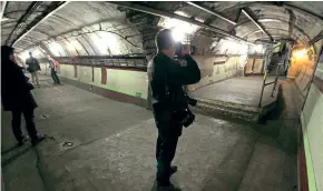  ??  ?? Hidden London events allow visitors to see inside long-closed Undergroun­d stations, this one being at Down Street on April 13, 2016. Wendy was instrument­al in allowing the use of DSLR cameras on such trips after TfL was initially against it.
Christophe­r Westcott