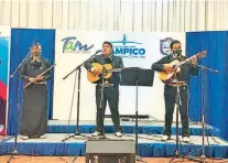  ?? /CORTESÍA SECRETARÍA DE CULTURA TAMPICO ?? Los Trioachis interpreta­ron bellos temas del cantautor altamirens­e