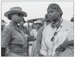  ??  ?? Mary J. Blige and director Dee Rees on the set of Mudbound, which was shot outside of New Orleans.