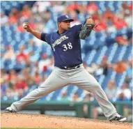  ?? GETTY IMAGES ?? In his first appearance in a month and a half, Wily Peralta struck out four and allowed one hit against the Phillies.