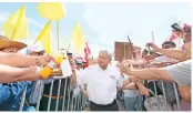  ??  ?? López Obrador estuvo en Ciudad Juárez.