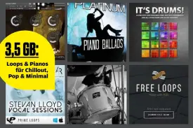  ?? ?? 3,5 GB: Loops & Pianos
für Chillout, Pop & Minimal