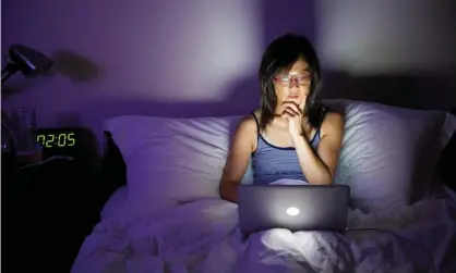  ?? ?? For a good night’s sleep, put your laptop or phone to bed at least an hour before yourself. Photograph: Peter Dazeley/Getty Images