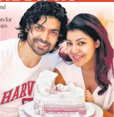  ?? PHOTO: FACEBOOK/ GURMEET CHOUDHARY ?? Gurmeet Choudhary and Debina Bonnerjee