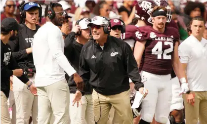  ?? ?? Jimbo Fisher will be paid handsomely after being fired by Texas A&M. Photograph: Dustin Safranek/USA Today Sports