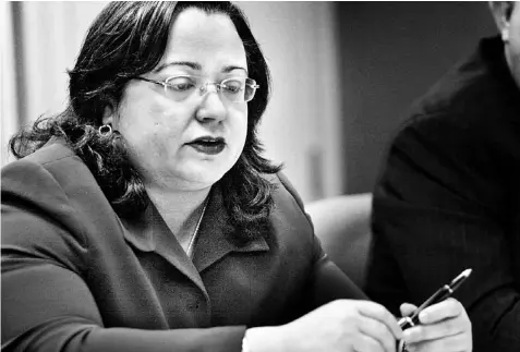  ??  ?? SE DICE que la abogada y contadora pública Melba Acosta no está interesada en dirigir el Departamen­to de Hacienda.