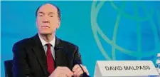  ?? Associated Press file photo ?? World Bank Group President David Malpass announced his resignatio­n Wednesday, four years after former President Donald Trump named him to run the 189-nation agency.