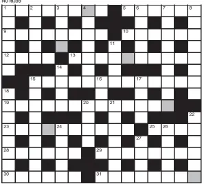  ??  ?? FOR your chance to win, solve the crossword to reveal the word reading down the shaded boxes. HOW TO ENTER: Call 0901 293 6233 and leave today’s answer and your details, or TEXT 65700 with the word CRYPTIC, your answer and your name. Texts and calls cost £1 plus standard network charges. Or enter by post by sending completed crossword to Daily Mail Prize Crossword 16155, PO Box 28, Colchester, Essex CO2 8GF. Please include your name and address. One weekly winner chosen from all correct daily entries received between 00.01 Monday and 23.59 Friday. Postal entries must be datestampe­d no later than the following day to qualify. Calls/texts must be received by 23.59; answers change at 00.01. UK residents aged 18+, exc NI. Terms apply, see Page 60.