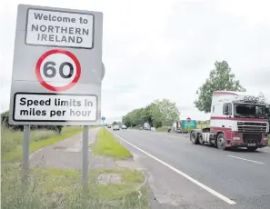  ??  ?? The border between Northern Ireland and the Republic is major obstacle to Brexit