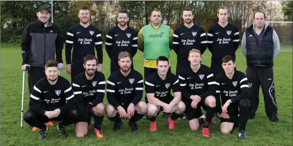  ??  ?? St. Fergal’s prior to their Wicklow Cup tie against Wicklow Town.