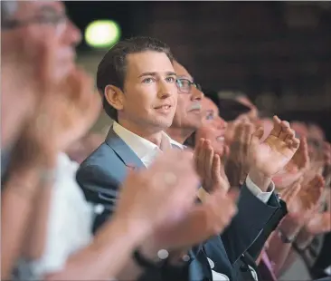  ?? [ imago/Andreas Schaad ] ?? Sebastian Kurz wird heute in Linz zum 17. Parteiobma­nn der Volksparte­i gewählt.