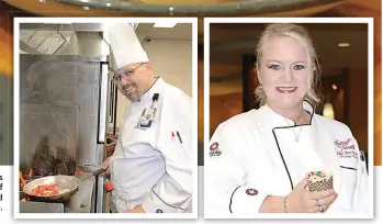  ??  ?? Billie Jean Buckler is pastry chef at River Cane Buffet and Flint Creek Steakhouse. She created the Sweet Treats Bakery desert brand used by the casino’s restaurant­s.