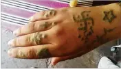  ?? FEBRAYER.COM VIA AP ?? Known as Khadija, she displays tattoo marks that she reported were done against her will during captivity. She also reported she was gang-raped.