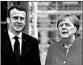  ?? ODD ANDERSEN/GETTY-AFP ?? French President Emmanuel Macron and German Chancellor Angela Merkel.