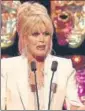  ??  ?? Bafta host Joanna Lumley was criticised for her dull jokes, some of them racist