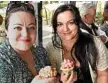  ??  ?? TASTY TREAT: Claudia Bianchi (left) and Estela Bianchi with carnival cupcakes.