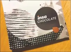  ??  ?? A package of marijuana-infused chocolate made by and for Insa, in Easthampto­n, Mass.