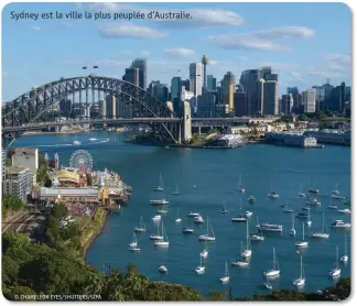  ??  ?? Sydney est la ville la plus peuplée d’Australie. © CHAMELEON EYES/SHUTTERS/SIPA