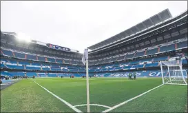  ?? FOTO: GETTY ?? El Bernabéu registró ante el Rayo la segunda peor entrada en la presente Liga