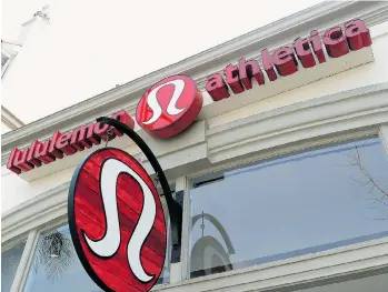  ?? KEVORK DJANSEZIAN/GETTY IMAGES FILES ?? Lululemon is one company that has capitalize­d on the thirst Asian consumers have for global brands.