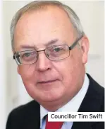  ??  ?? Councillor Tim Swift