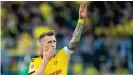  ??  ?? Marco Reus comenzó a brillar en el Mönchengla­dbach. para luego regresar a Dortmund