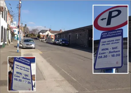  ??  ?? Bolton Street - where it is free to park on the left hand side of the road after 5pm, but €1.20 if you want to park on the right - right beside the local council offices.