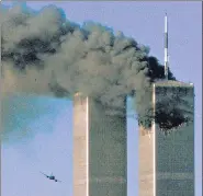  ?? REUTERS ?? The hijacked United Airlines Flight 175 flies towards the World Trade Center twin towers in New York, US, on Sept 11, 2001.