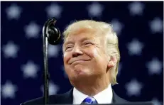  ?? AP Photo/Alex Brandon ?? President Donald Trump pauses while speaking during a rally on Tuesday in Charleston, W.Va.