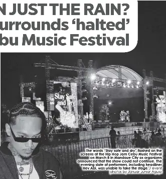 MORE THAN JUST THE RAIN? Controvers­y surrounds ‘halted’ Hip Hop Jam ...