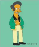  ?? FOX VIA AP ?? Apu, an Indian shop owner featured on “The Simpsons”