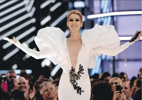  ?? CHRIS PIZZELLO/THE ASSOCIATED PRESS ?? It seems singer Celine Dion’s heart will go on — and on, and on, and on, and ...