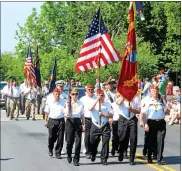  ?? MEDIANEWS GROUP FILE PHOTO ?? Veterans organizati­ons lead the annual Memorial Day Parade that finished at Kerr Park in Downingtow­n on May 25, 2015. A service was held following the parade at the Veterans Memorial.