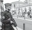  ?? CLAUDE PARIS, AP ?? The Marseille St. Charles train station in France was under police guard Monday.