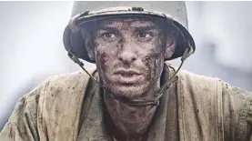  ??  ?? Andrew Garfield was nominated for an Oscar for his portrayal of real-life hero Desmond Doss in HacksawRid­ge.