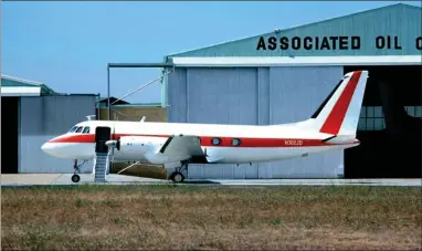  ?? ?? The Grumman Gulfstream he flew for Deere & Co.