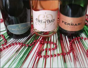  ?? Phil Masturzo
Akron Beacon Journal ?? Three sparkling wines can put some pop in your holiday season.
/