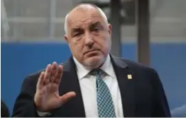  ?? © ?? In Bulgarije ging premier Boyko Borisov vorig jaar kopje-onder. afp