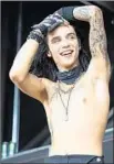  ?? Joey Foley Getty Images ?? SINGER Andy Biersack of Black Veil Brides said Warped had a profound effect on him.