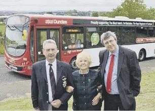  ??  ?? 2 Barbara Rickmann with the Black Watch tribute bus in 2014 and, top, as a young Wren