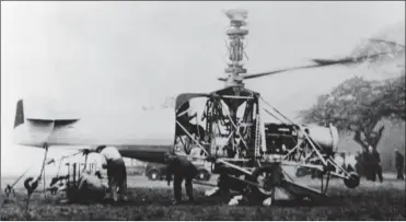  ?? DR/COLL. R. DE NARBONNE ?? Construit à partir d’éléments du Breguet XX “Léviathan” et d’un fuselage de Breguet 19, le gyroplane GY constituai­t en 1932 le banc d’essais de la nouvelle formule de gyroplane imaginée par L. Breguet et René Dorand, utilisant deux rotors superposés...